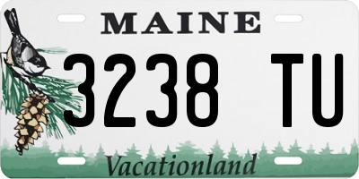 ME license plate 3238TU