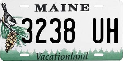 ME license plate 3238UH