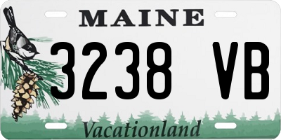 ME license plate 3238VB