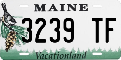 ME license plate 3239TF