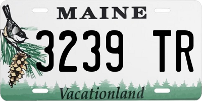 ME license plate 3239TR