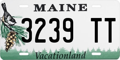 ME license plate 3239TT