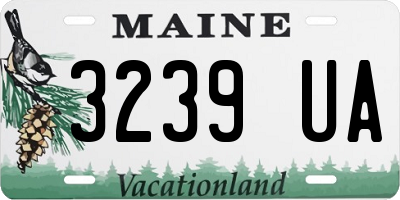 ME license plate 3239UA