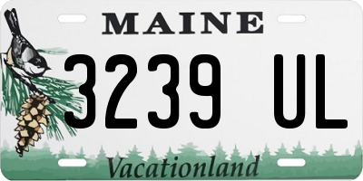 ME license plate 3239UL