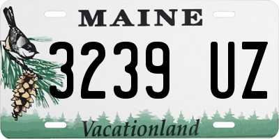 ME license plate 3239UZ