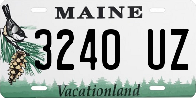 ME license plate 3240UZ