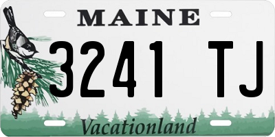 ME license plate 3241TJ