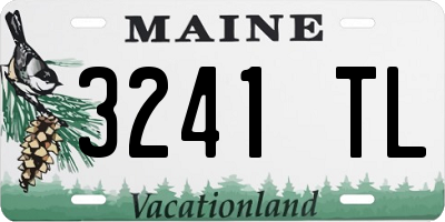 ME license plate 3241TL