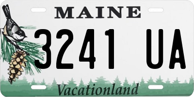 ME license plate 3241UA