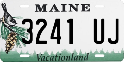ME license plate 3241UJ