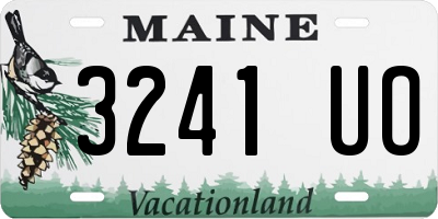 ME license plate 3241UO