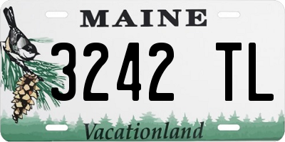 ME license plate 3242TL