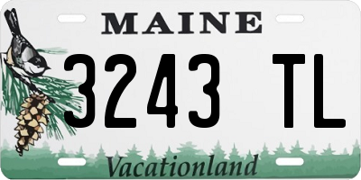 ME license plate 3243TL