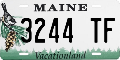 ME license plate 3244TF