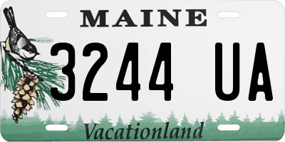 ME license plate 3244UA