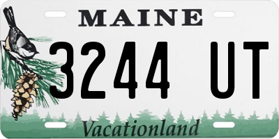 ME license plate 3244UT