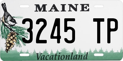 ME license plate 3245TP