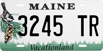 ME license plate 3245TR