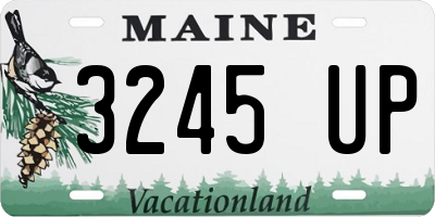ME license plate 3245UP