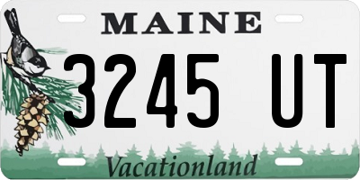 ME license plate 3245UT