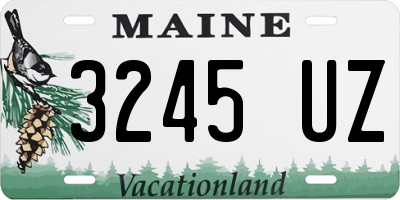 ME license plate 3245UZ