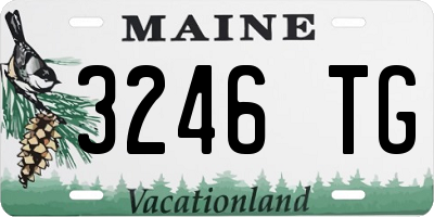 ME license plate 3246TG