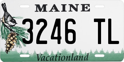 ME license plate 3246TL
