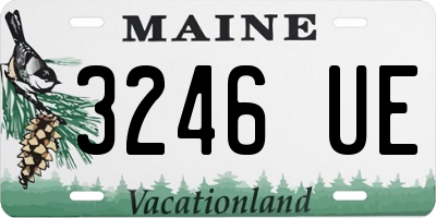 ME license plate 3246UE