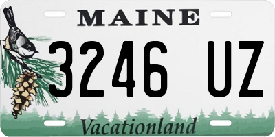 ME license plate 3246UZ