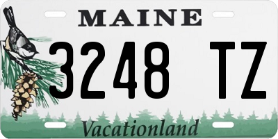 ME license plate 3248TZ