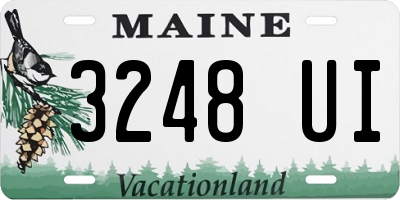 ME license plate 3248UI