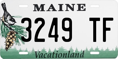 ME license plate 3249TF