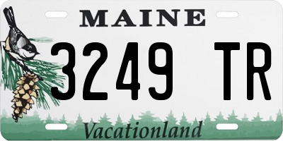 ME license plate 3249TR