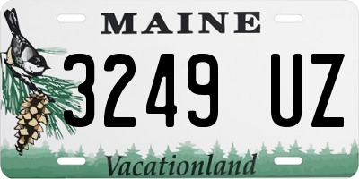 ME license plate 3249UZ