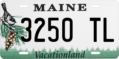 ME license plate 3250TL