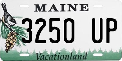ME license plate 3250UP