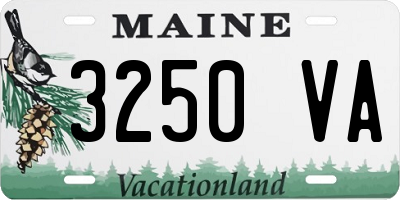 ME license plate 3250VA