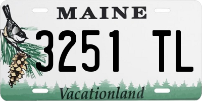 ME license plate 3251TL