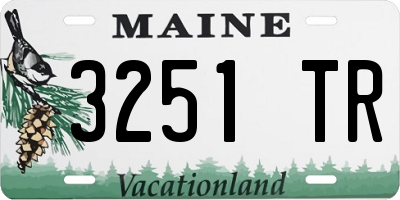 ME license plate 3251TR