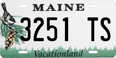 ME license plate 3251TS