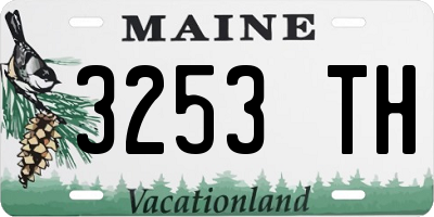 ME license plate 3253TH