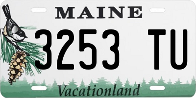 ME license plate 3253TU