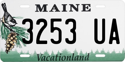 ME license plate 3253UA