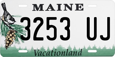 ME license plate 3253UJ