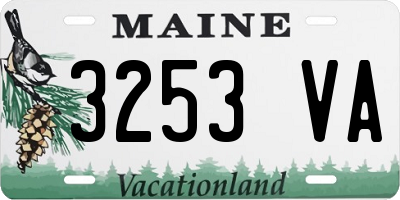 ME license plate 3253VA