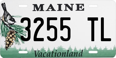 ME license plate 3255TL