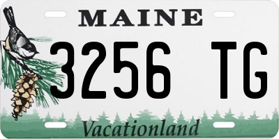 ME license plate 3256TG