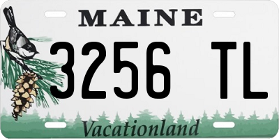 ME license plate 3256TL