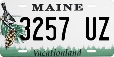 ME license plate 3257UZ