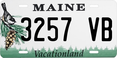 ME license plate 3257VB